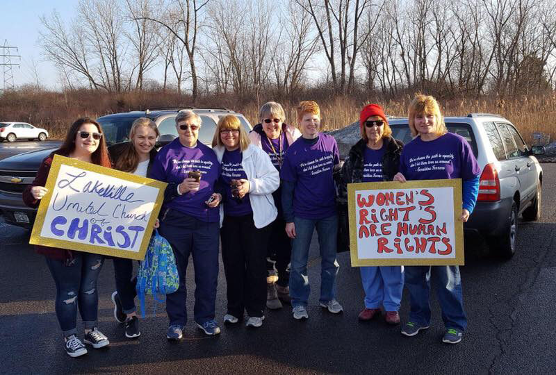Women’s right marchers from Lakeville
